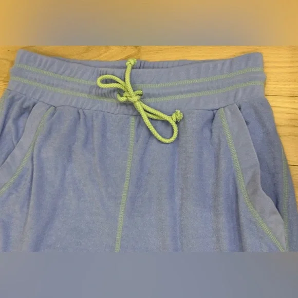 NEW Free People M Terry Sweatpants  Joggers Blue Grape Mist NWT - Picture 3 of 8